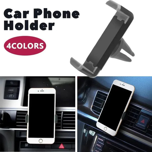 Universelle Mini Auto Telefonhalterung für die Lüftungsschlitze in Schwarz - Bild 1
