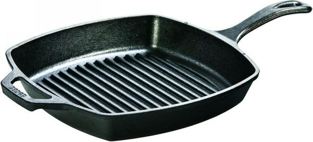 Lodge Grillpfanne eckig aus Gusseisen in Schwarz, Breite: 26,67 cm - Bild 1