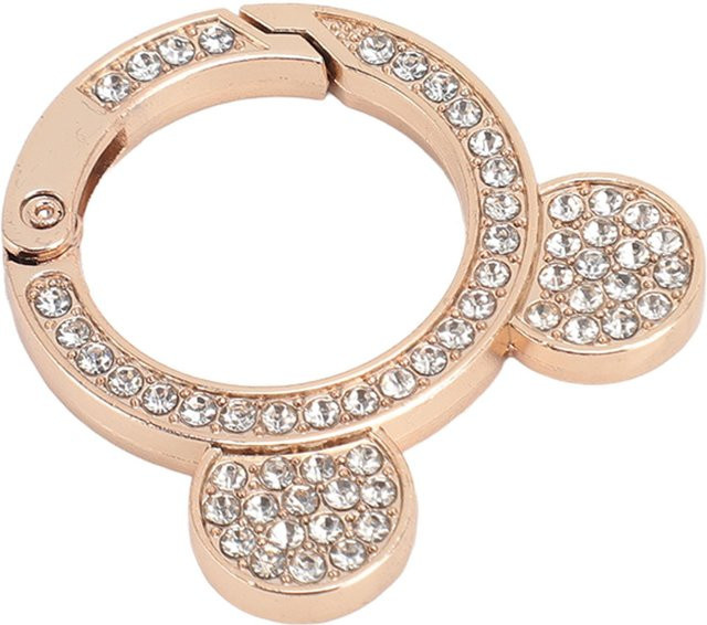 GoolRC O-Ringe, Strass Feder, Bärenkopf, Zinklegierung, beige - Bild 1
