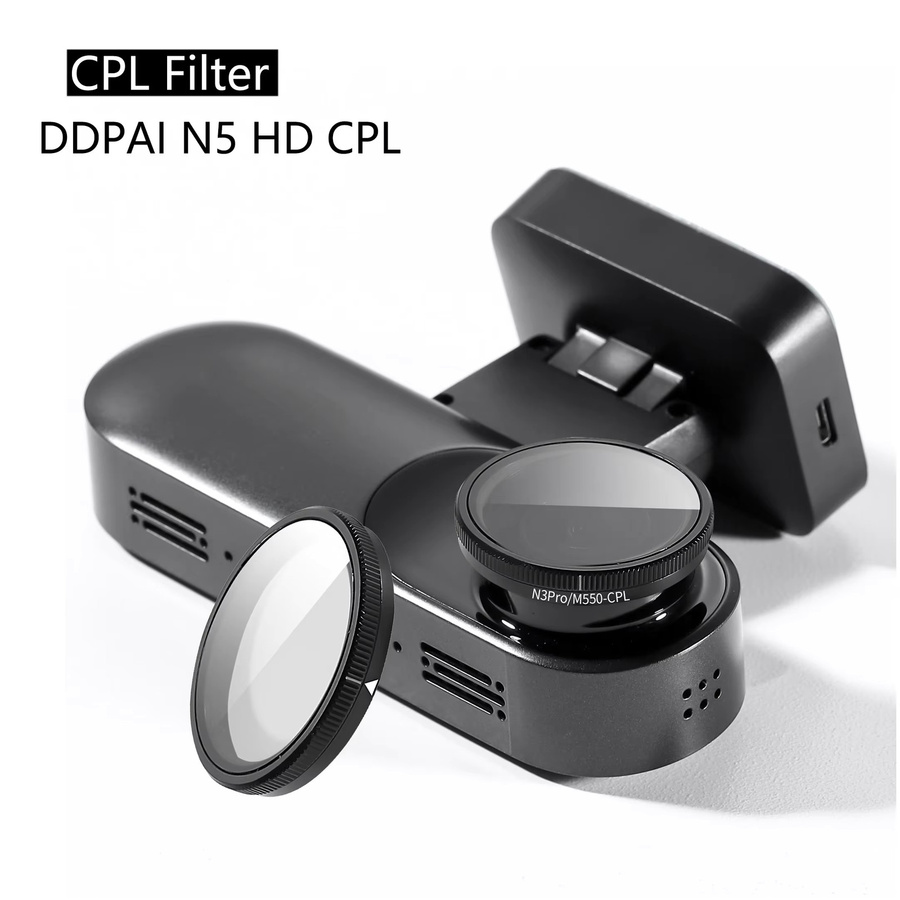 DDPAI N5 Dual HD Staubschutz und Anti-Glare CPL Filter für die Rückkamera mit statischem Aufkleber - Bild 3