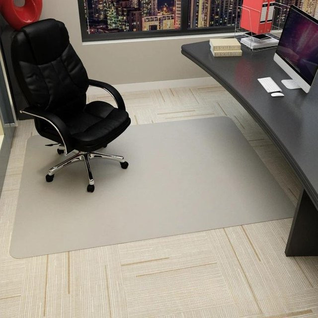 Bürodrehstuhlmatte Lodestar in Grau, Teppich für Computer- und Gaming-Stühle, B/T: 60 x 40 cm - Bild 1