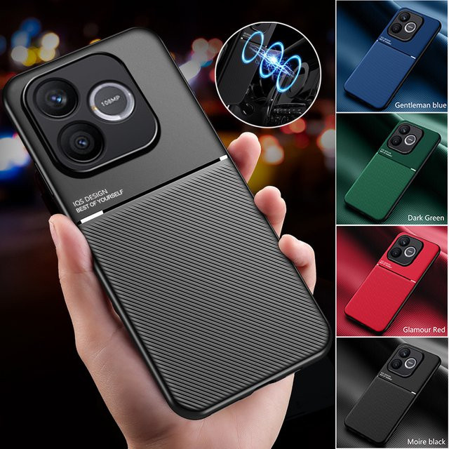EUCAGR Luxus stoßfeste Handyhülle mit Magnetfunktion für Honor 600 Lite in Schwarz und Grün - Bild 1