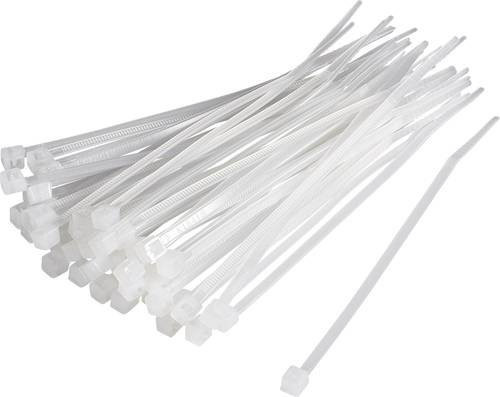 TRU Components Kabelbinder Natur, 100 Stück, Länge: 200 mm, Breite: 2,5 mm - Bild 1