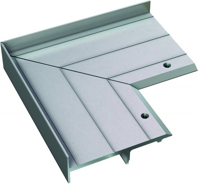 Plattenbefestigung ECKFIX von Karle & Rubner aus Aluminium in Silber - Bild 1