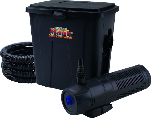 MAUK Einstieg Teichdurchlauffilter-Set ECO in Schwarz für bis zu 6000 Liter - Bild 1