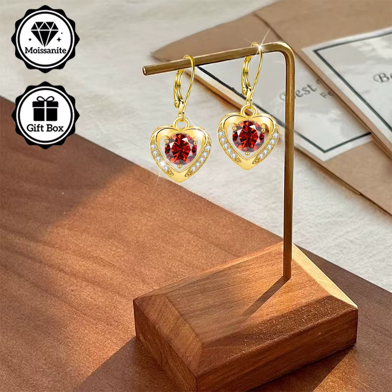 LAMVOICE Haken-Ohrring, Moissanit, Gold, Damen - Bild 3
