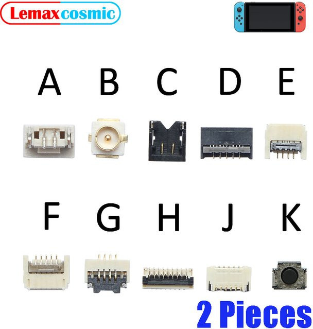 2 Stück Joy-Con FPC-Anschluss und PCB-Platine als Ersatzteil-Set für deine Nintendo Switch NS - Bild 1