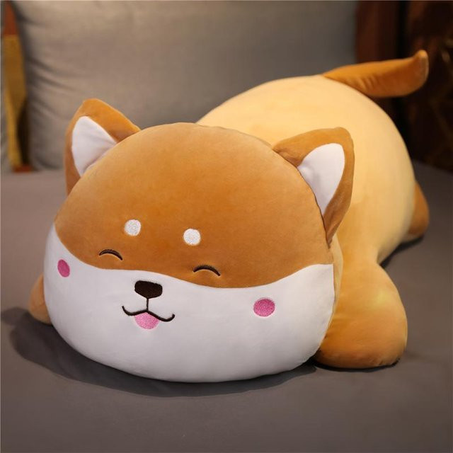 Yiran Health & Beauty Akita-Hund Plüschtier, braun, 40cm - Bild 1