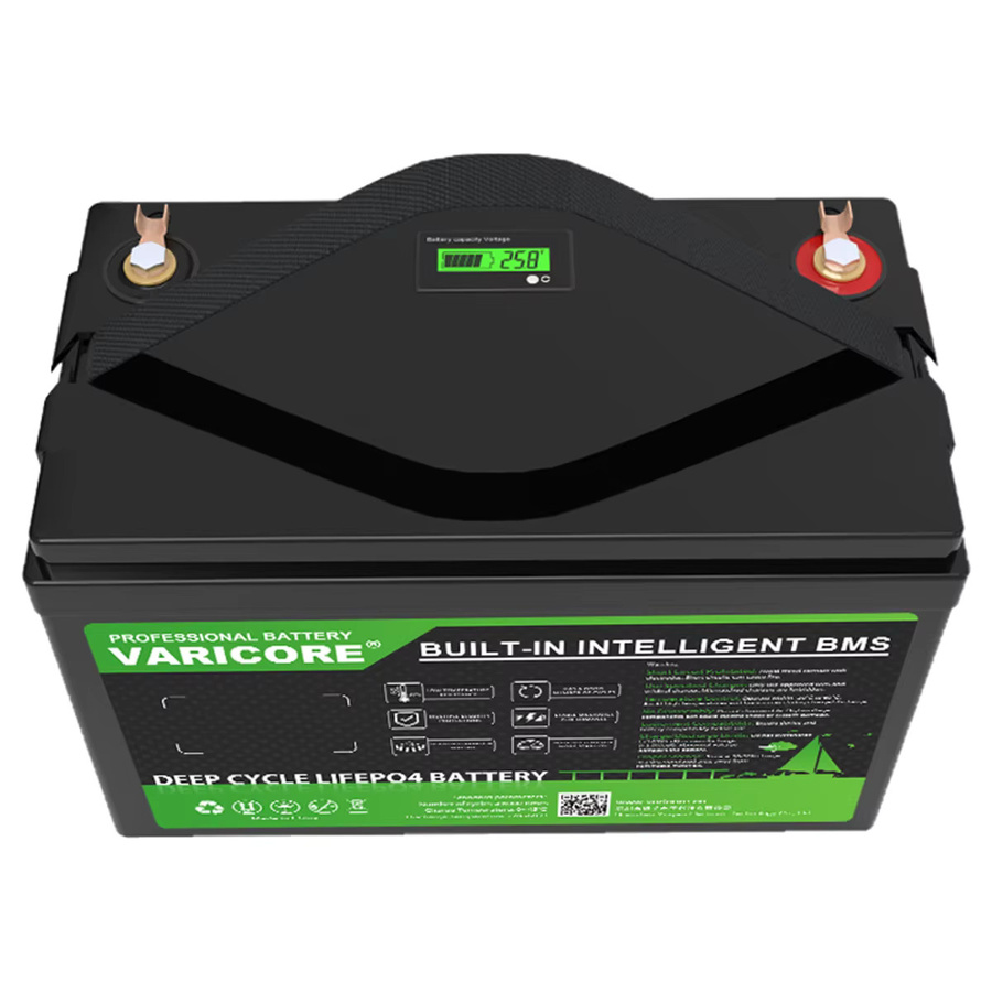 VariCore 24V 60Ah LiFePO4 Lithium-Eisenphosphat-Batterie mit 29,2V 5A Ladegerät in Schwarz für Wohnmobil und Camping - Bild 4