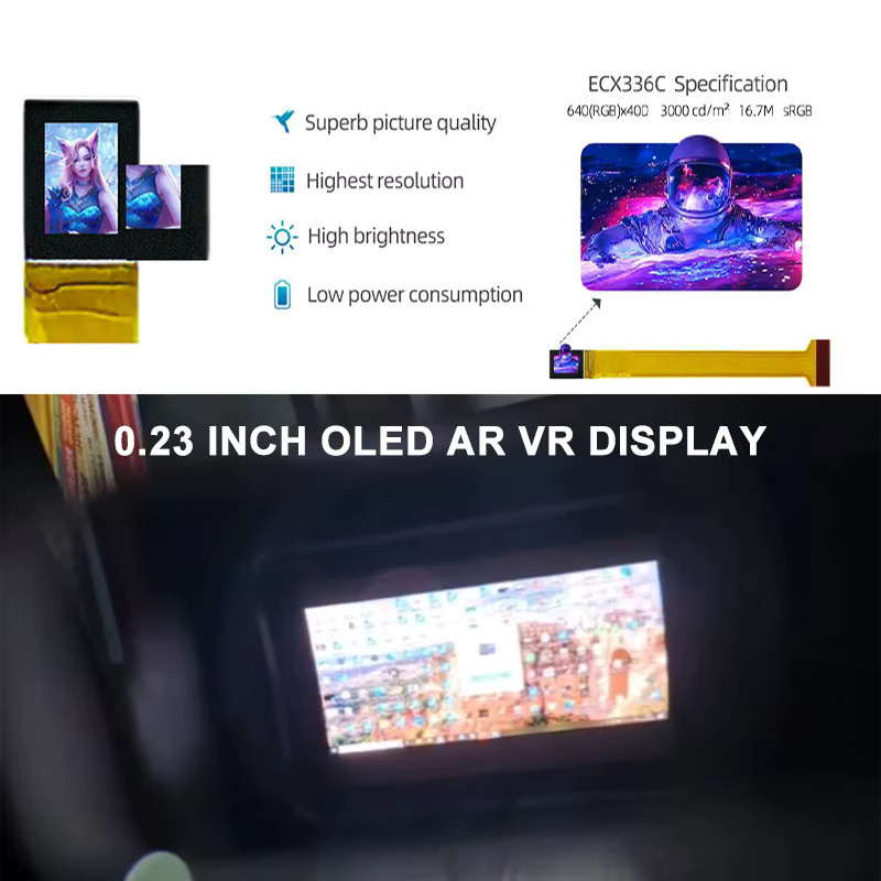 Sony OLED Display 0,23 Zoll hochauflösendes AMOLED Mikro-Display-Modul für Helm-AR-Displays und Monokular-Okulare - Bild 5
