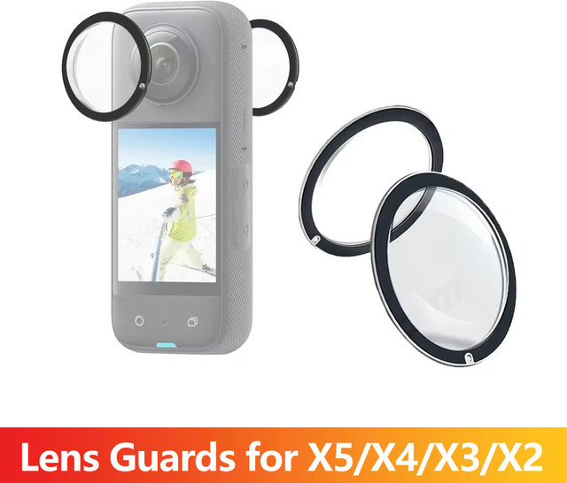 Insta360 Objektivschutz mit doppellinsiger Schutzabdeckung, transparente Kappe für Insta360 X5 X4 X3 ONE X2 360 Kamera-Zubehör - Bild 1