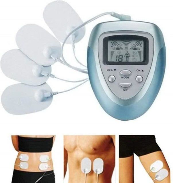 Techtrusty Elektrostimulationsgerät mit 4 Pads und 8 Programmen sowie LCD-Display in Neutral - Bild 1