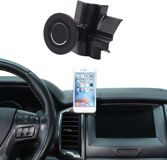 Suetlcoity Handyhalterung für Ford Ranger Wildtrak 2015-2021, GPS- und Navigationshalterung aus ABS in Schwarz - Bild 1