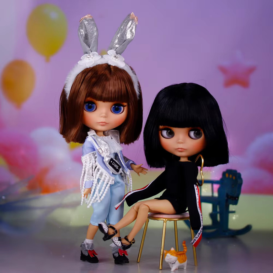 ICY DBS Blyth Puppe, hellbraune Haut, mattes Gesicht mit Augenbrauen, 1/6 BJD JOINT Body Neo - Bild 1