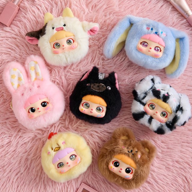 52TOYS Samuel Kitten Make-up-Spiegel-Serie, Plüsch-Rucksackanhänger, Einzelfigur - Bild 1