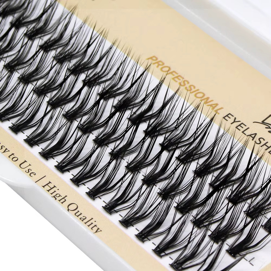 Premium 30D L Curl Cluster Wimpernverlängerung, Black, Natürlich - Bild 2