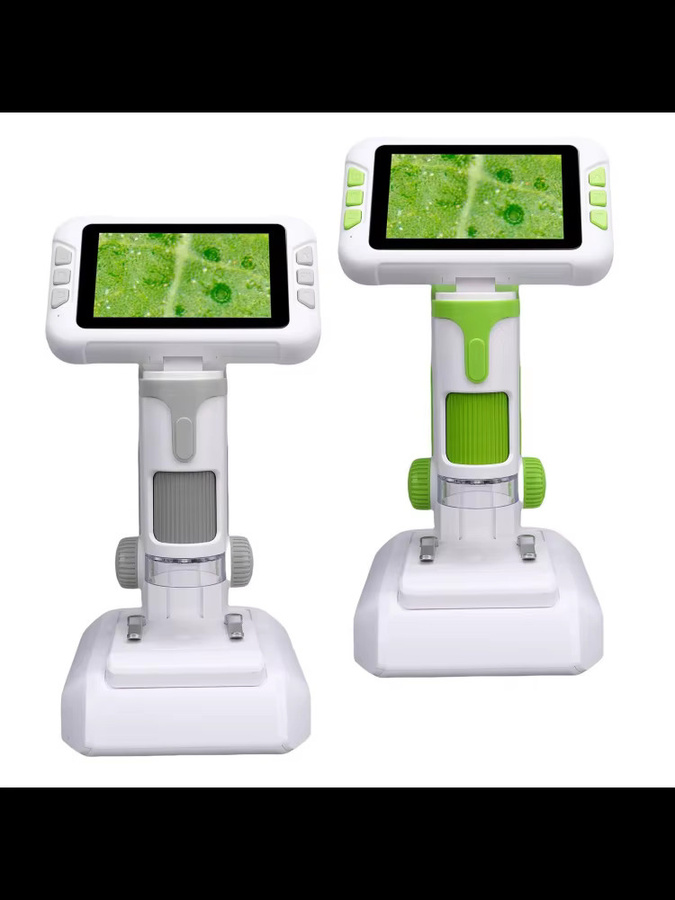 meterk Kindermikroskop, digitales Desktop-Mikroskop, mit LCD-Bildschirm, mit LED-Licht - Bild 6