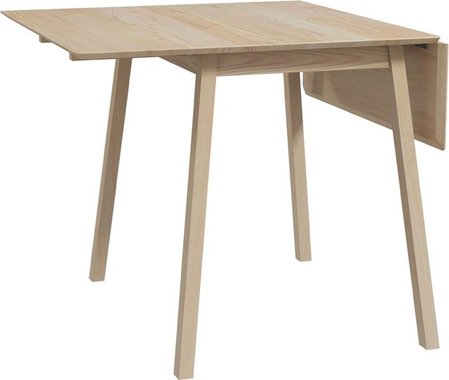 HOMCOM Klappbarer Esstisch aus Kiefernholz für 2-4 Personen in Natur, B/T/H: 110 x 86 x 75 cm - Bild 1