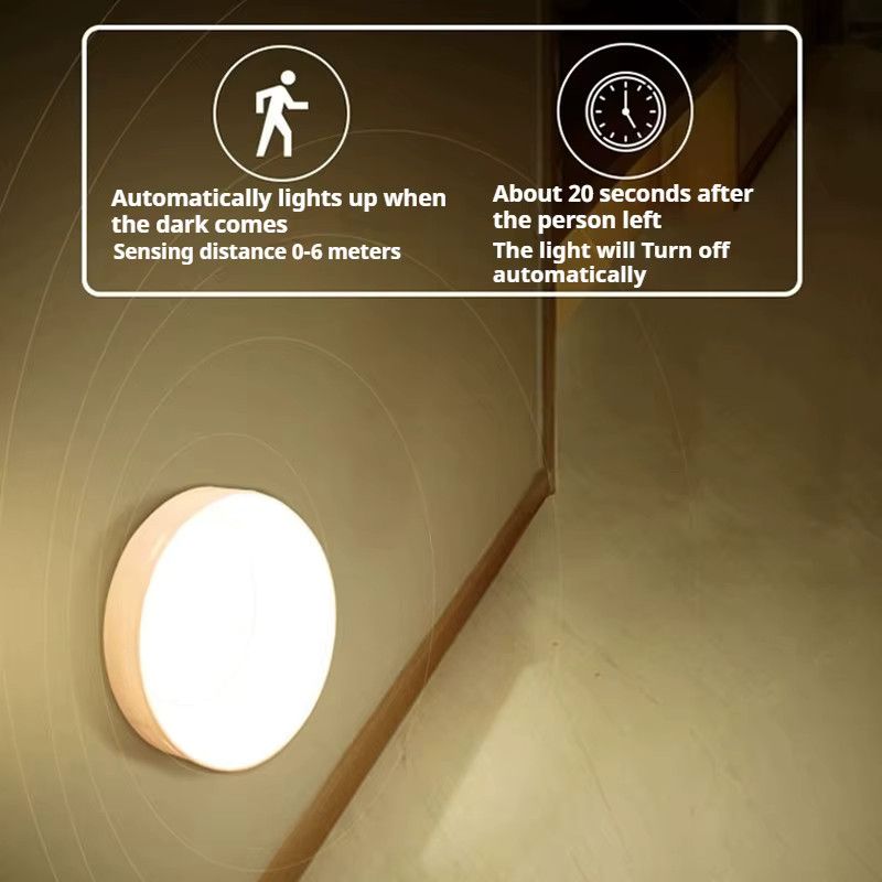 HPH LED-Nachtlampe mit Körpersensor und Typ-C-Ladung, kabellose magnetische Nachtleuchte für das Badezimmer - Bild 3