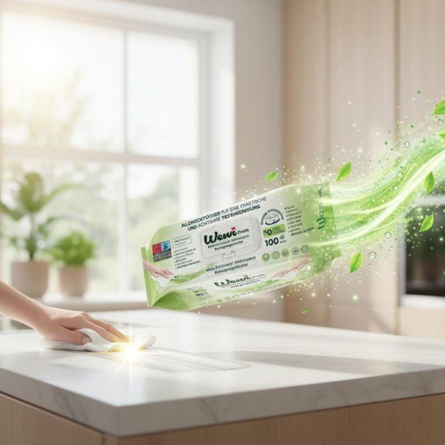 Wewi Universelle Reinigungstücher mit weißer Seife, 100 Stück - Bild 1