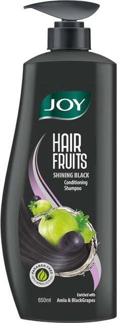 Joy Hair Fruits Shampoo mit Amla & Schwarzen Trauben, 650 ml, Normales Haar - Bild 1