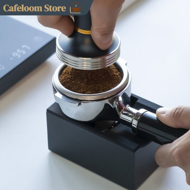 Timemore Mini Cube Espresso Siebträgerhalter in Schwarz, rutschfester Tamper-Stützständer für Espresso-Maschinen - Bild 1