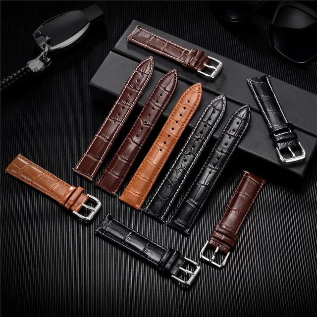 Uhrenarmband Leder, Klassisch, Unisex - Bild 1