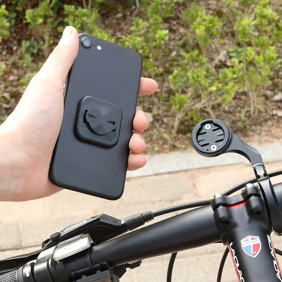 Garmin Fahrrad Handyhalterung mit starkem Klebe-Adapter für Smartphone und Radsport, Schwarz - Bild 2