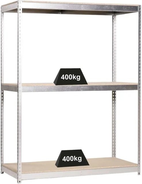 PROREGAL Schwerlastregal Big Wood Yeti Three, grau, H x B x T: 200 x 150 x 75 cm - Bild 1
