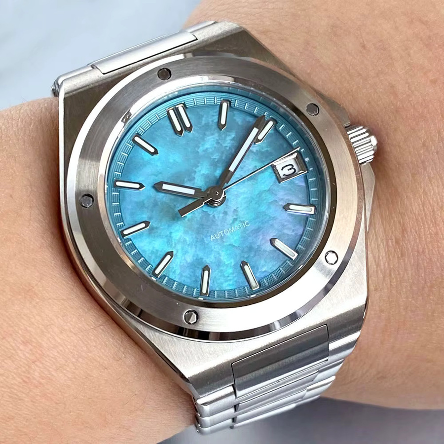 Tandorio Armbanduhr, Automatik, Edelstahl, Blau, Saphirglas, 40 mm, Herren - Bild 2
