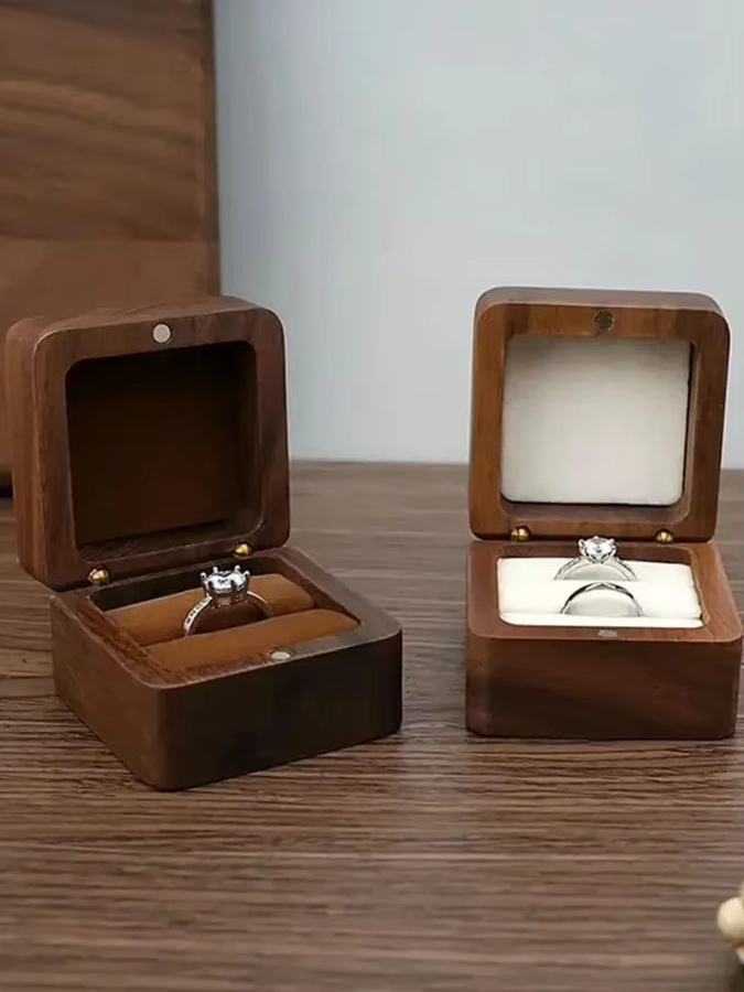 Ringbox Walnussholz, Unisex - Bild 6