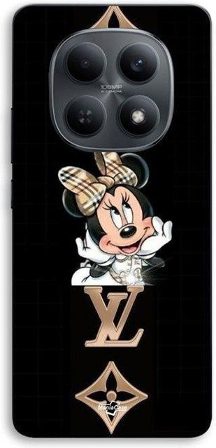 Maniacase Handyhülle für Xiaomi Redmi Note 15 5G Minnie LV Design in Schwarz - Bild 1