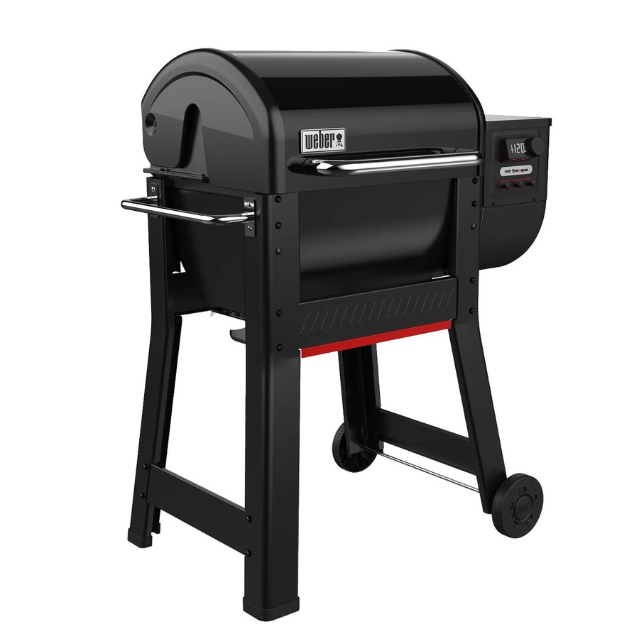 Weber Smoque Holzpelletsmoker in Schwarz mit App-Steuerung und Edelstahl-Details - Bild 2