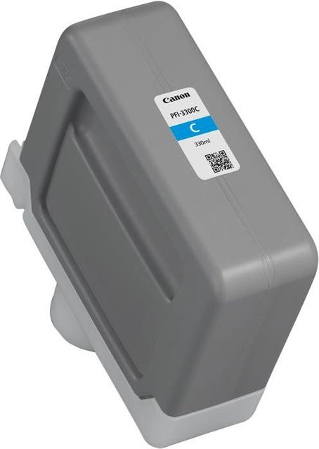 Canon PFI-3300 C Cyan Original Tintenbehälter für imagePROGRAF GP-2600S, GP-4600S, GP-6600S, PRO-2600, PRO-4600, PRO-6600, 330 ml - Bild 1