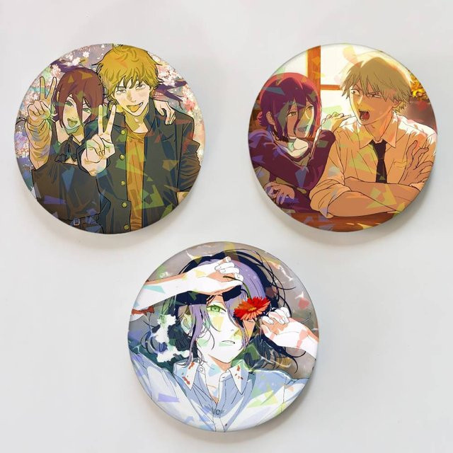 Brosche Anime Kettensäge Mann Reze, Unisex - Bild 1