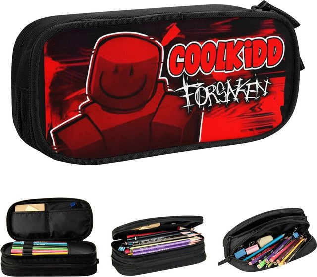 Forsaken Coolkidd Federmäppchen mit großem Fassungsvermögen und Reißverschluss für Schüler und Studenten - Bild 1