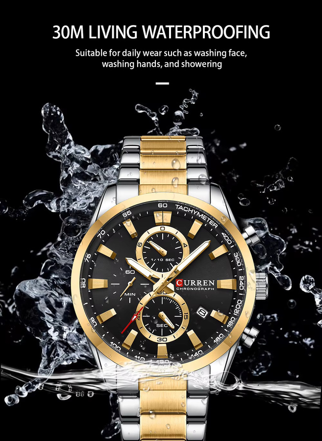 CURREN Armbanduhr Quarz, Edelstahl, Herren - Bild 2