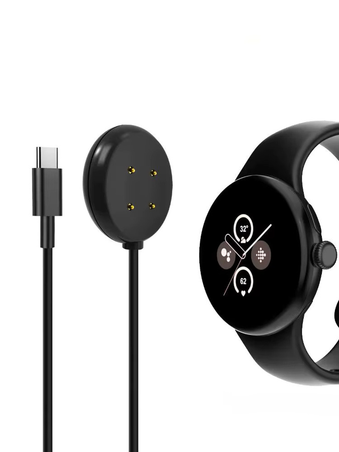 Google Ersatzladegerät USB-C, Schwarz, kompatibel mit Pixel Watch 3/2 - Bild 7
