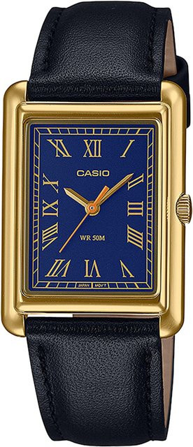 Casio Analoguhr, Quarz, Edelstahl, Blau, 24 mm, Unisex - Bild 1