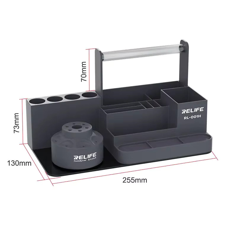 RELIFE RL-001H Rotierendes Smart Repair Lagerregal zur Aufbewahrung von Pinzetten und Schraubendrehern als Werkzeugkasten und Klassifizierungsbox - Bild 4