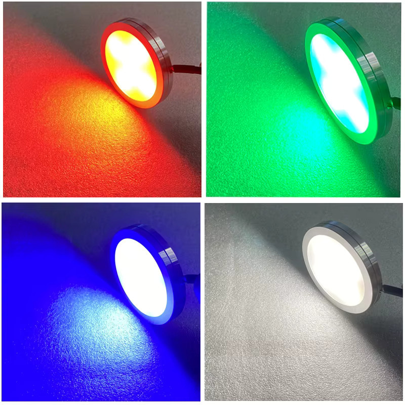 ANADnight USB 5V LED Strahler 3W in Weiß, ultradünne Schrank-Minilampe mit Schalter-Display und selbstklebendem 3M-Aufkleber für Möbel und Innenbereich - Bild 3