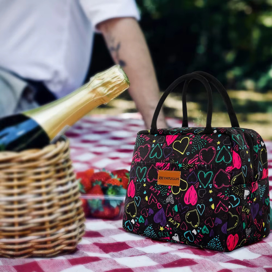 Isolierte Lunchtasche von SEYATULLH in Multicolour für Picknick, Schule und Outdoor - Bild 5