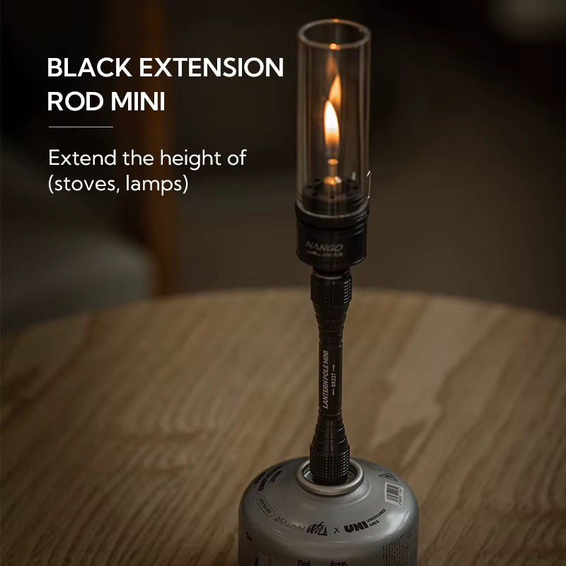Campingmoon BKZ27 Outdoor Atmosphärenlampe mit Verlängerungsstange aus Aluminiumlegierung in Schwarz - Bild 2