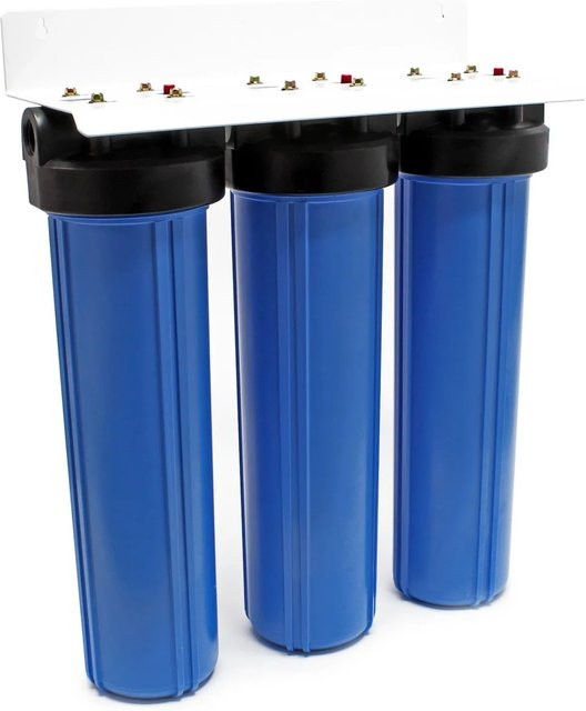 Naturewater Nw-Brl03 3-Stufen Wasserfiltersystem mit Sedimentfilter und Aktivkohle in Blau, 1 Zoll - Bild 1