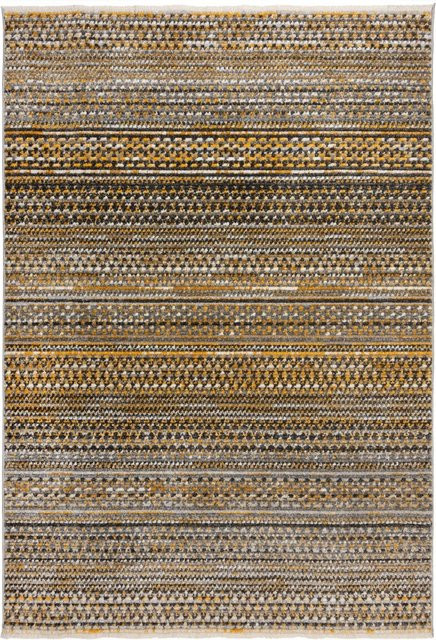 Flair Rugs Kurzflorteppich Camino in Gelb mit geometrischem Design, B/T: 120 x 160 cm - Bild 1