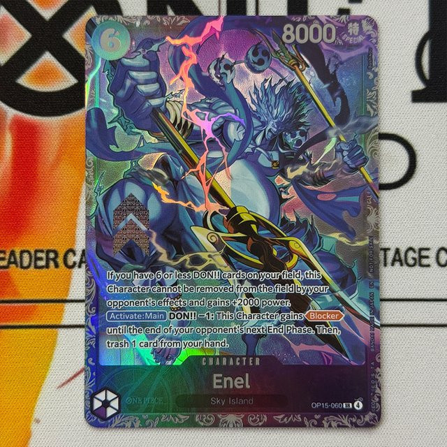 Bandai One Piece Enel Sammelkarte, Englische Proxy-Karte, Alt-Art - Bild 1