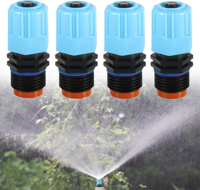 5er Set Blaue Zerstäubungsdüsen mit 1/2 Zoll Außengewinde zur einstellbaren Bewässerung für Garten, Gewächshaus und Blumenbeete - Bild 1