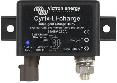 Victron Energy Cyrix-Li-Charge 24/48V-23 CYR020230430 Relais Mikroprozessorgesteuert in Schwarz - Bild 1