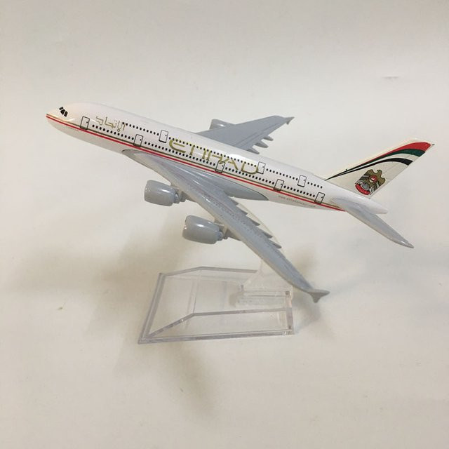 JASON TUTU Etihad A380 Flugzeugmodell, 1:400, Metall, 16cm - Bild 1