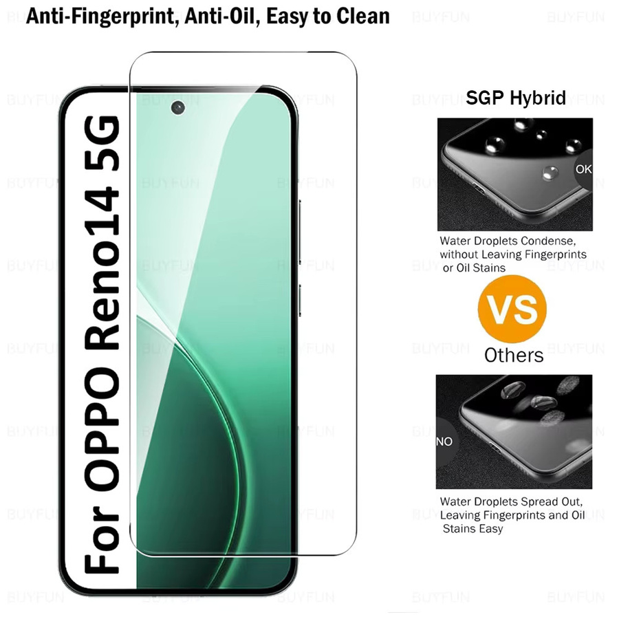 2er-Pack Gehärtetes Glas Display Schutzfolie für OPPO Reno 14 F 5G in Transparent - Bild 3